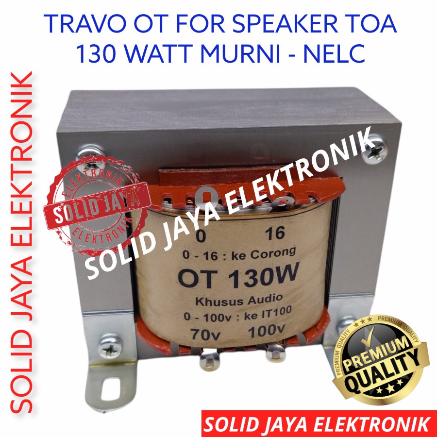 TRAVO TRAFO OT 130W UNTUK AMPLI AMPLIER KE SPEAKER MATCHING CORONG TOA AUDIO MECING MEICHING TRANFORMER 130 W WATT UNTUK SPEAKER SARINGAN NELC ASLI ORIGINAL TEMBAGA