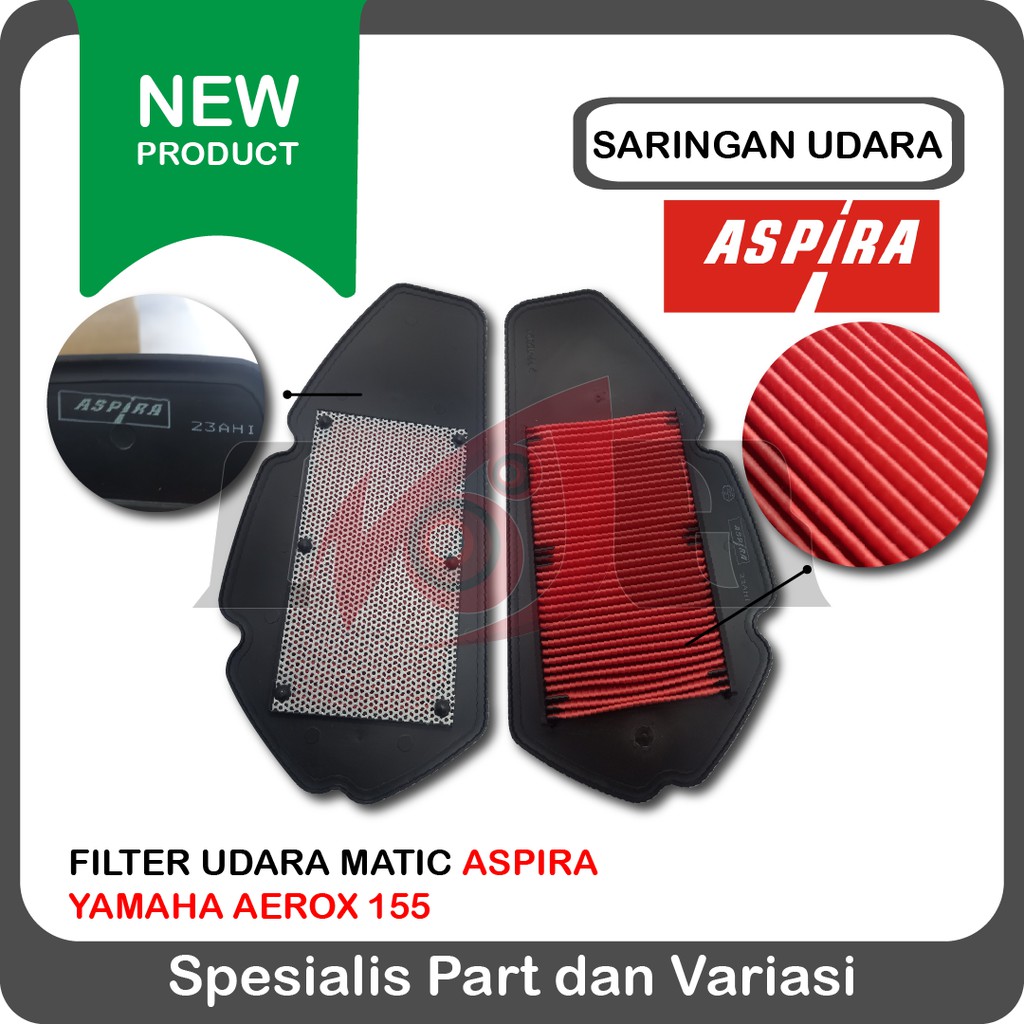 Aspira Saringan Filter Udara AEROX 155 LEXI Yamaha FI Injection Astra