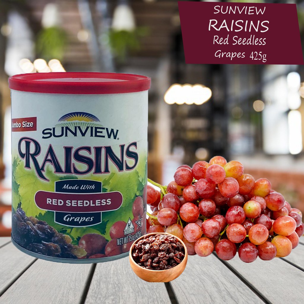 Sunview Raisins / Red Seedless / Grapes / Manisan / 425g