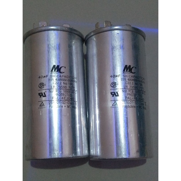 Capacitor ac MC 40uf