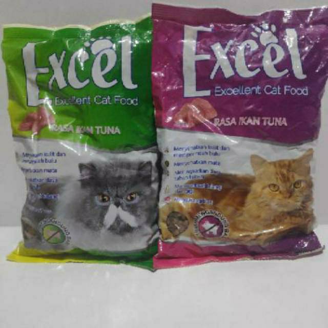 Makanan Kucing Import Merk Excel Fresh Pack Kemasan 500gr