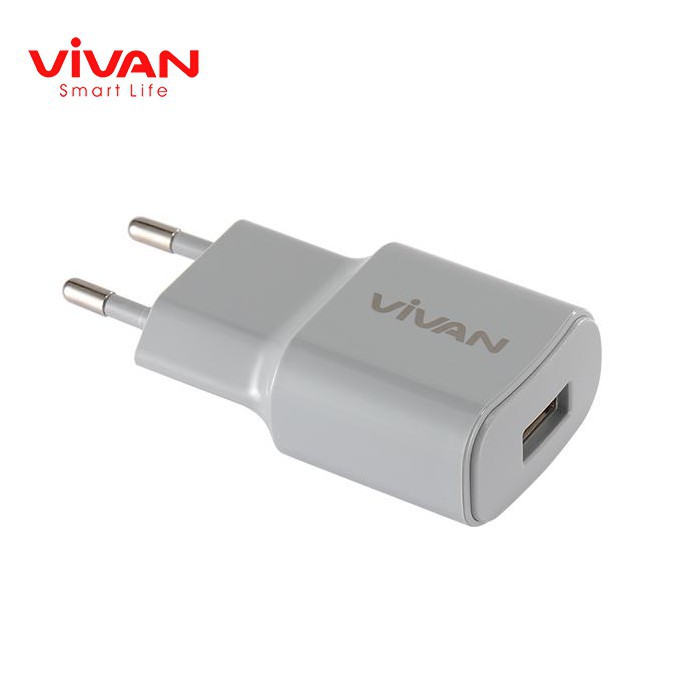 Kepala Charger Vivan Power Oval II 2A Batok Adaptor Travel Charger 1 USB 2A Original Garansi Resmi 1Tahun