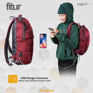 HEYLOOK Project - (Free Raincover) Backpack LEXA Tas Ransel Laptop Pria Wanita Tas Leptop 14-16 inch Tas Punggung Perempuan Tas Sekolah Tas Kuliah Tas Kerja Cowok Terbaru