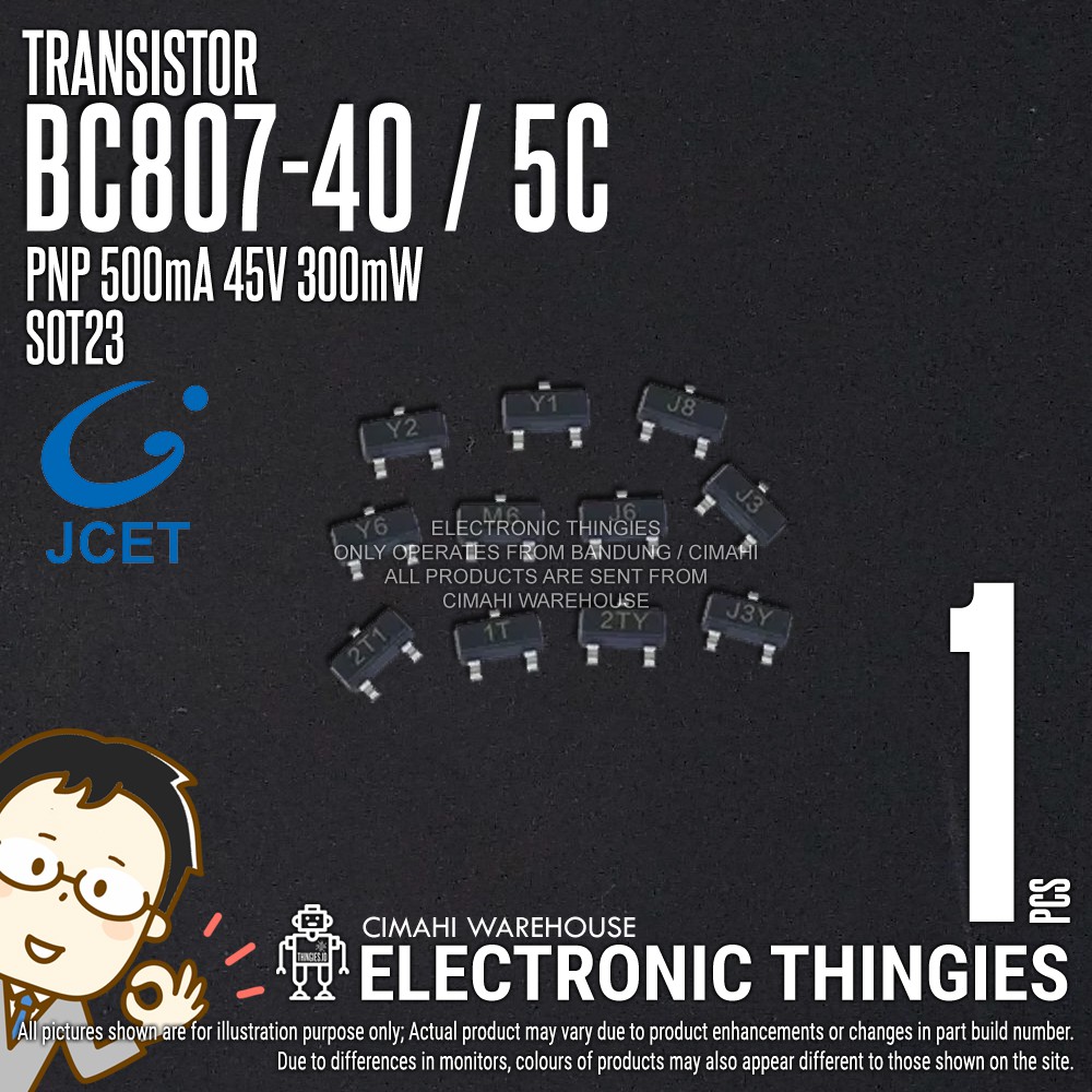 BC807-40 SOT23 JCET 5C TRANSISTOR BC807