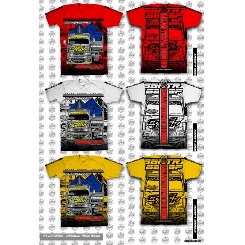 CABE LAOK Original - kaos truck cabe laok pbtc margojoyo rebecca anti gosip black team police woman