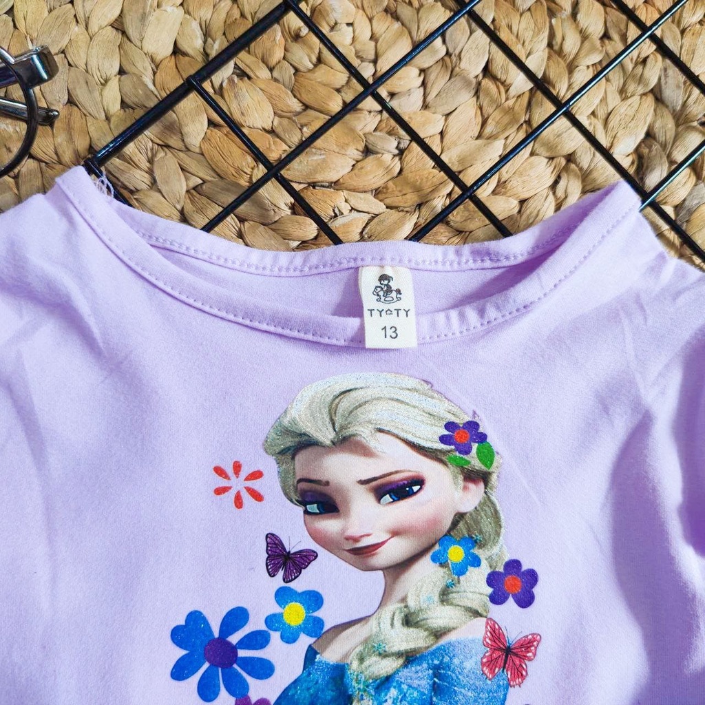Promo !! Dress anak perempuan cute / dress elsa butterfly tutu import ukuran 4bulan-2tahun (ungu,biru)
