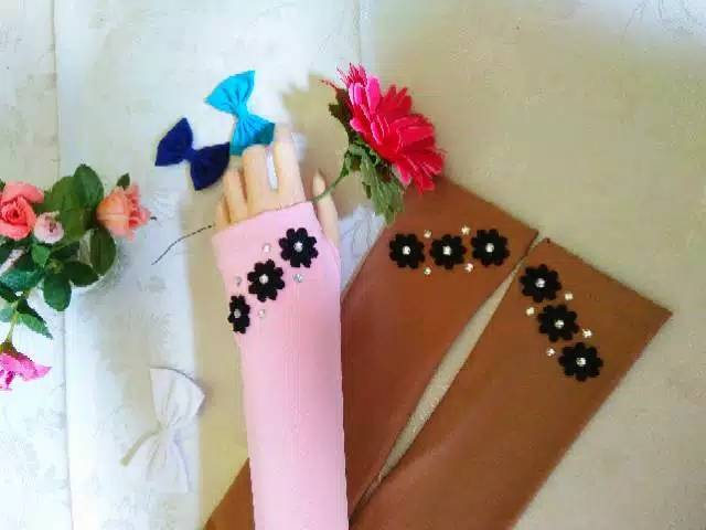 Handsock flower samping