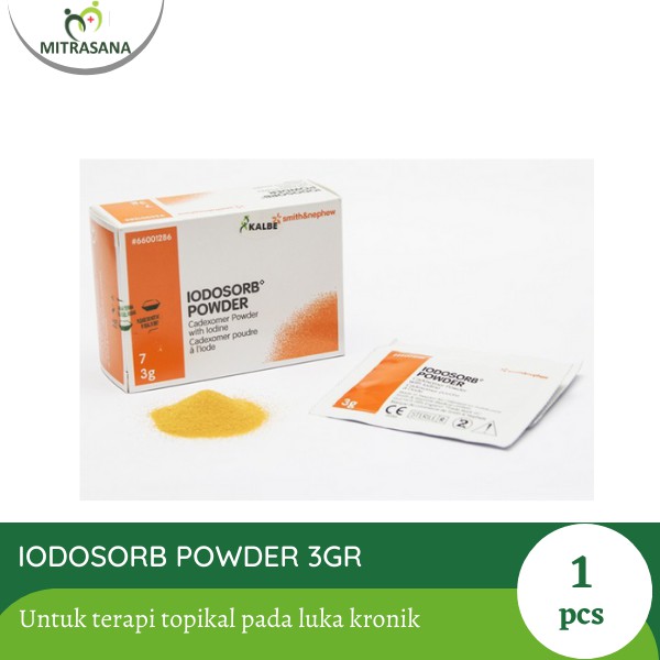 Iodosorb powder 3 gram Untuk terapi topikal pada luka kronik