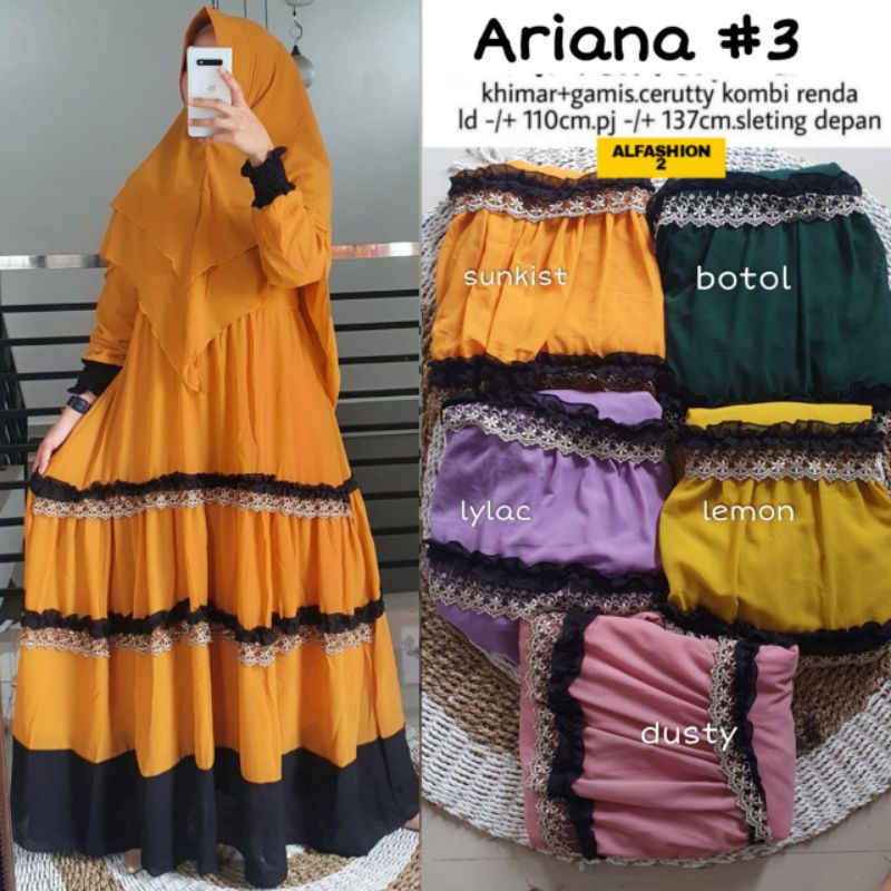 Ariana Syar'i 3 By Alfashion