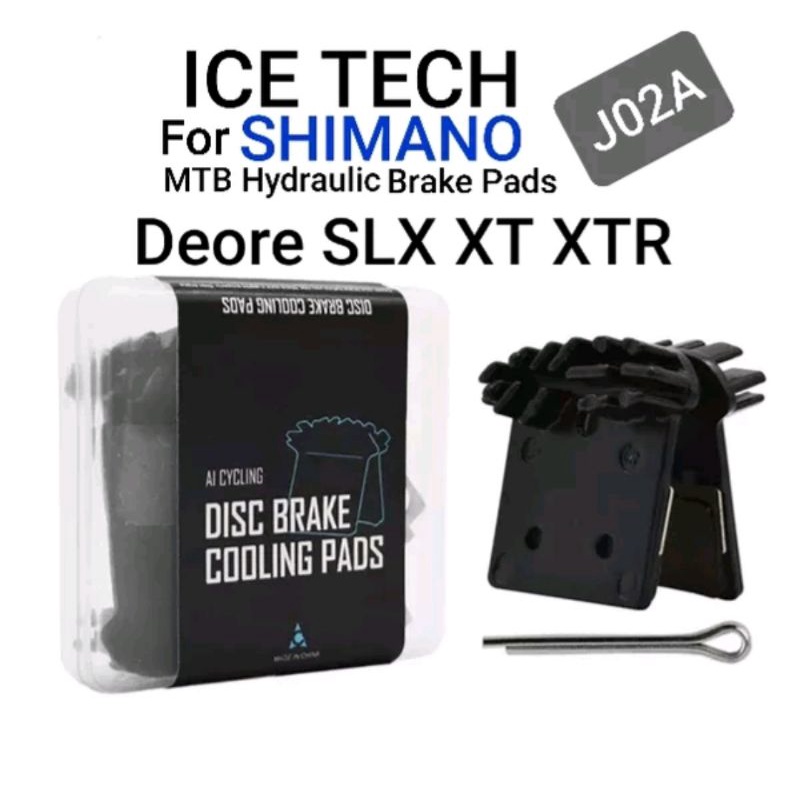 Disc Brake Pad Ice Tech For Shimano Kampas Rem Pads Discbrake Bisa J02A J04C Resin Deore SLX XT XTR M7000 M8000 M9000 Alfine