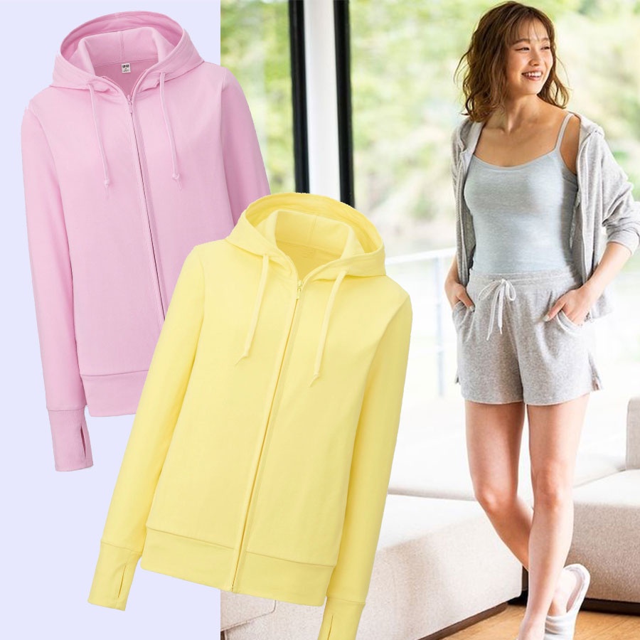 JAKET WANITA UNQ UNQ910 UV CUT ZIP HOOD-6