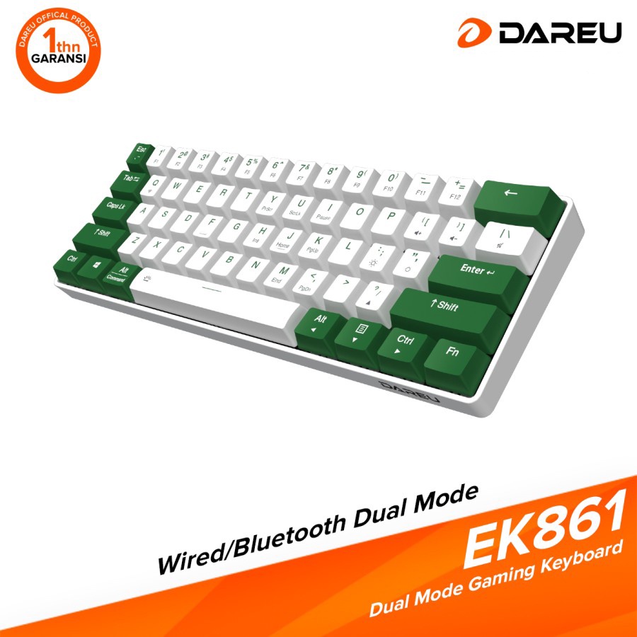 Keyboard Gaming Wireless Mechanical Dareu EK861