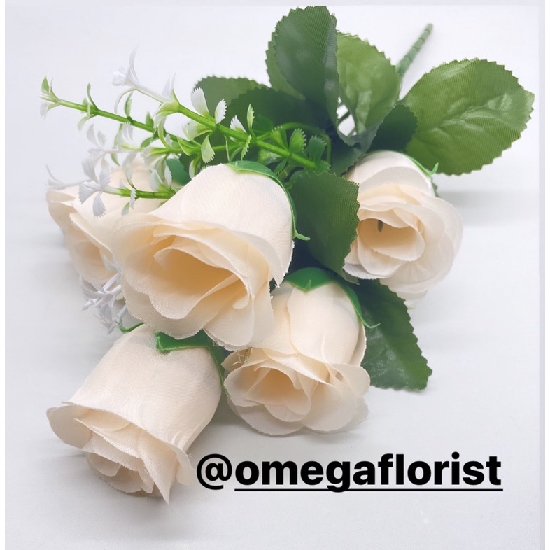 Kuncup OF Artificial Bunga Artificial/Bunga Plastik/Bunga Dekorasi/Dekorasi Pernikahan/Pernikahan-Peach