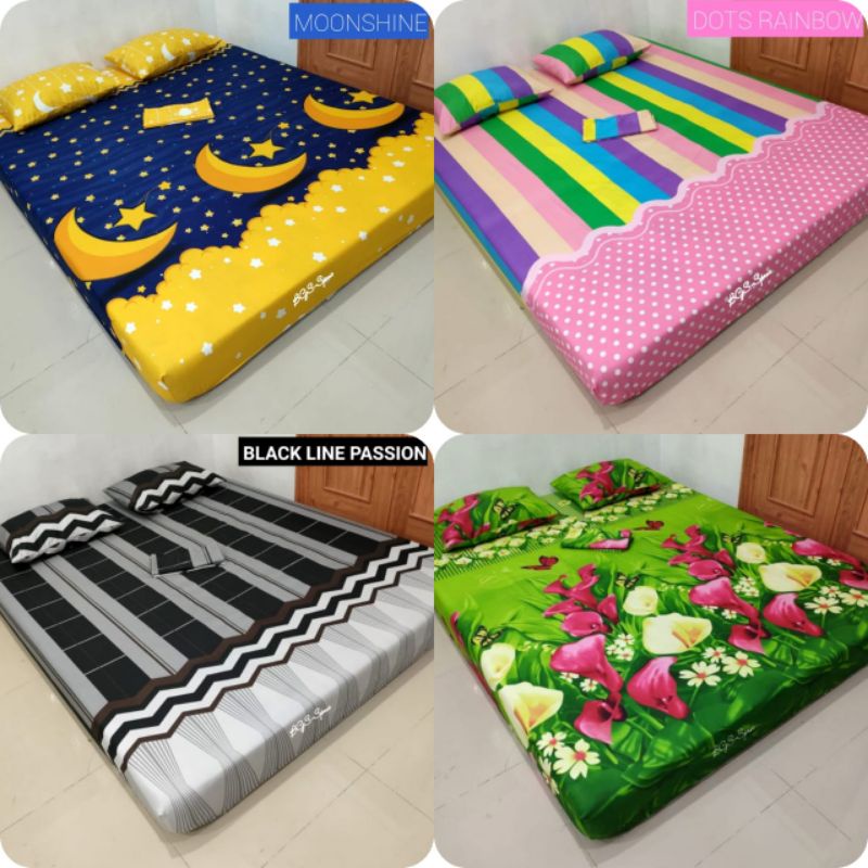 sprei khusus tambah tinggi motif update anak dan dewasa
