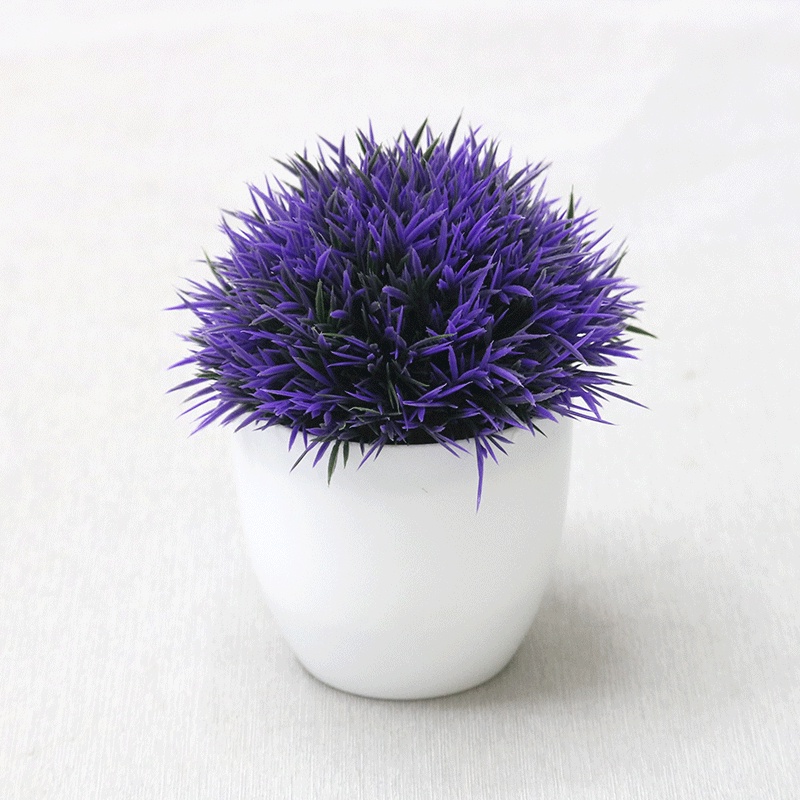 Swopply PT40 Pot Tanaman Hias Bunga Hias Plastik Ornamen Pot Bongsai Artificial Flower Decoration