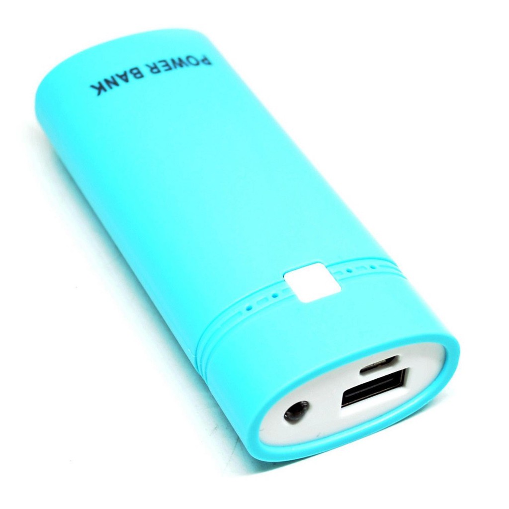 Taffware Case Power Bank DIY Untuk 2PCS 18650 - M06 [Biru]