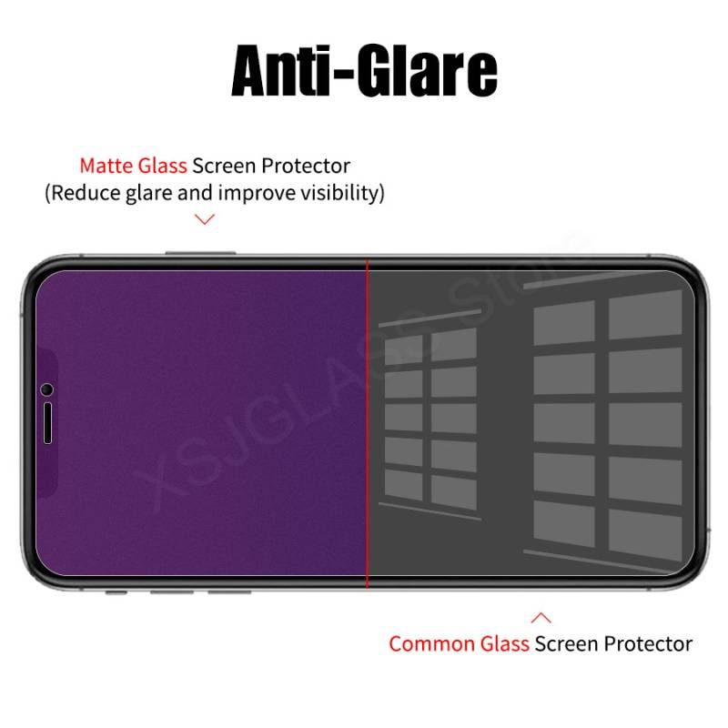 3pcs Anti Blue Ray Light 9H Tempered Glass For iPhone 11 12 Pro Max 6 S 7 8 Plus X XR X S Max  Screen Protector Eyes Care Glass