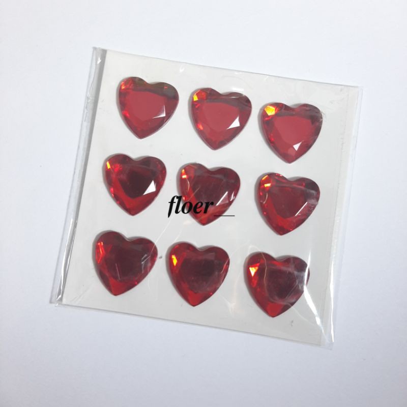 

ready stock heart stickers deco journal binder collect book