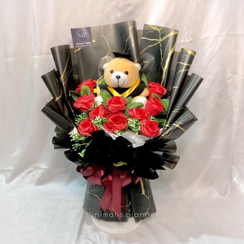 Buket Bunga Boneka Wisuda Termurah Ukuran Sedang Termurah