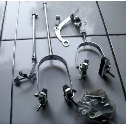 SET REM SEPEDA ONTHEL RANGKAIAN REM ONTHEL DEPAN BELAKANG kode 9722 GDS55