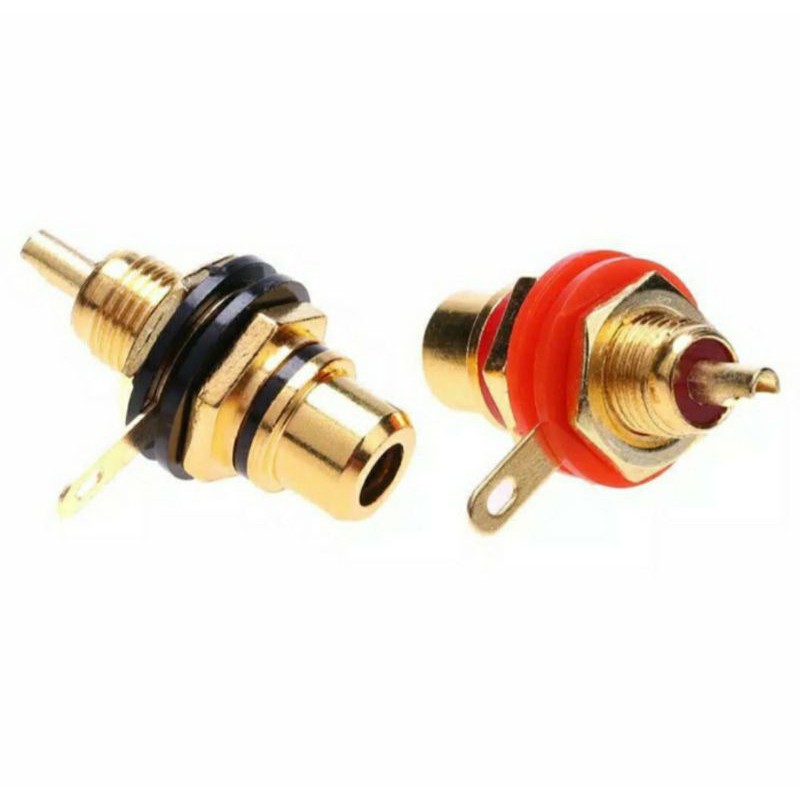 SOKET RCA GOLD / TERMINAL RCA 1 PIN / TEMPAT RCA BERSINGAH