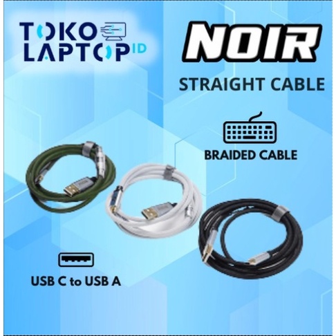 Noir Straight Cable Type C Type-C YC8 Aviator Cable