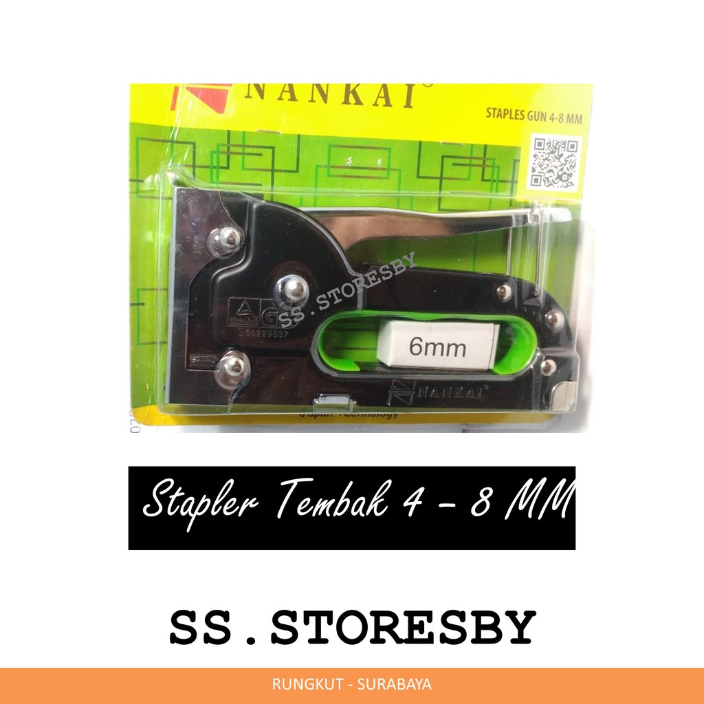 

STAPLES TEMBAK NANKAI STAPLER TEMBAK GUN TACKER HEKTER GUN 4-8 MM JOK KULIT MOTOR SOFA