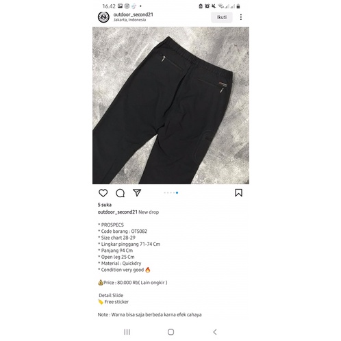 celana outdoor prospecs