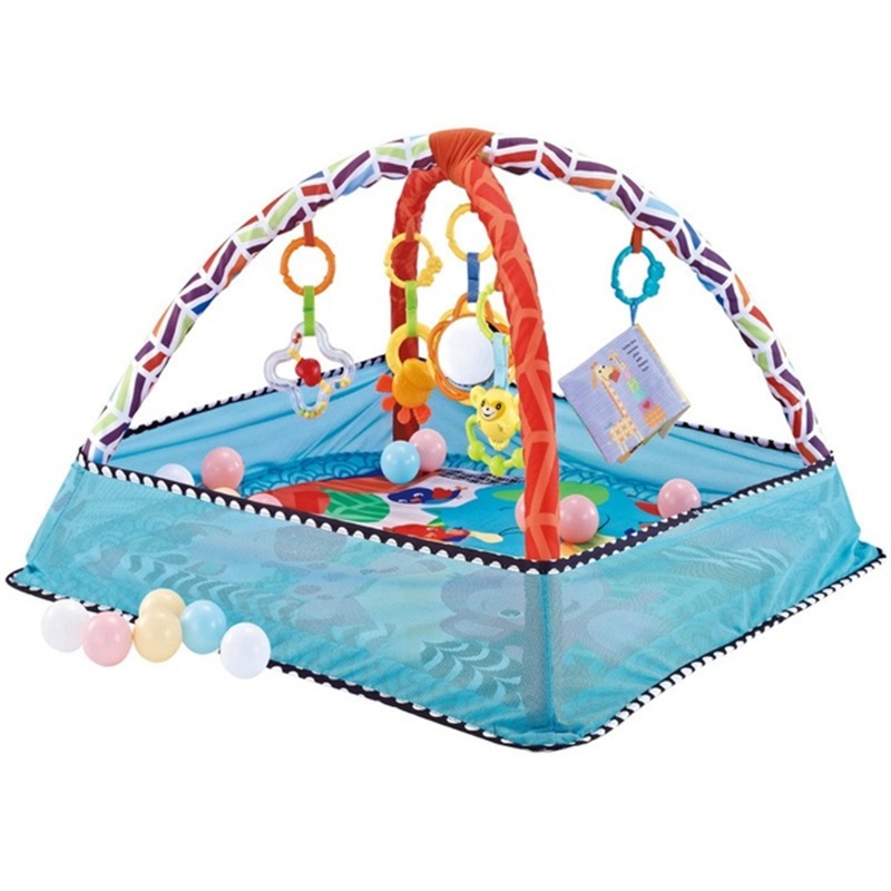 Mary Kick &amp; for Play Gym for Play Mat Mainan Bayi Fitness Rattle Bridge Tummy for Time Mat Baby Teether &amp; Matras Empuk Untuk Ne