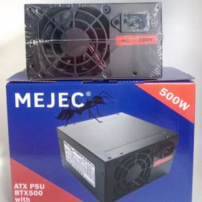 MEJEC Power Supply 500Watt BTX-500 Mejec Fan 12Cm / PSU 500W ATX For PC