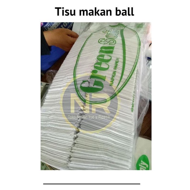 tisu makan isi 1 ball/ tisu minyak belah / tisu sendok garpu