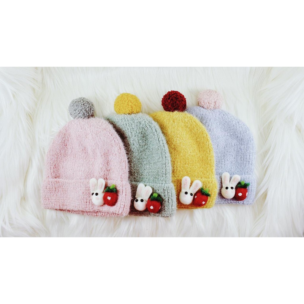 Topi Kupluk Anak 3D Bunny Series (Import &amp; Premium Quality)