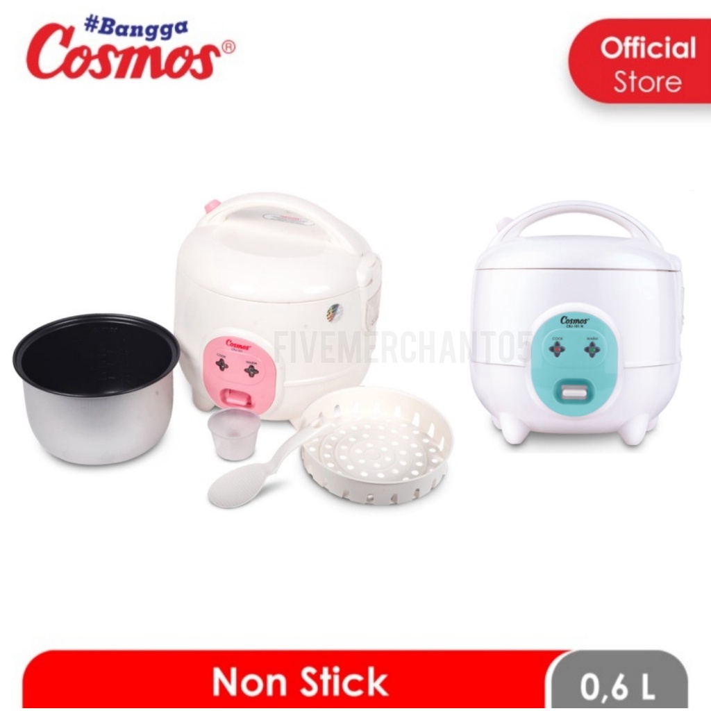 Rice Cooker Mini Cosmos CRJ 101 TS 3 in 1 0,6 Liter Magic Com Mini Cosmos 101