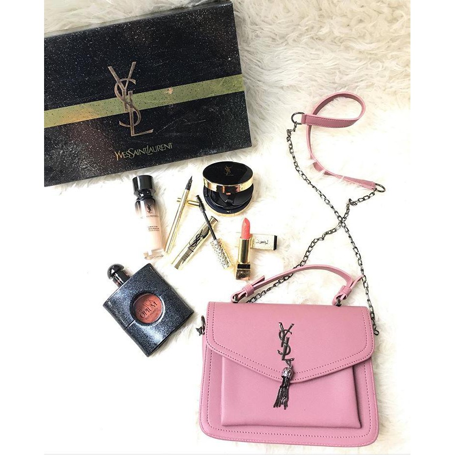 Paket Seserahan Set Makeup YSL Bonus Tas