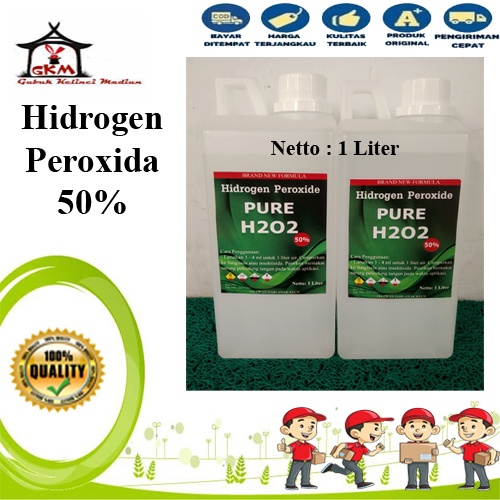 H2o2 50% Hidrogen Peroxide 1 Liter