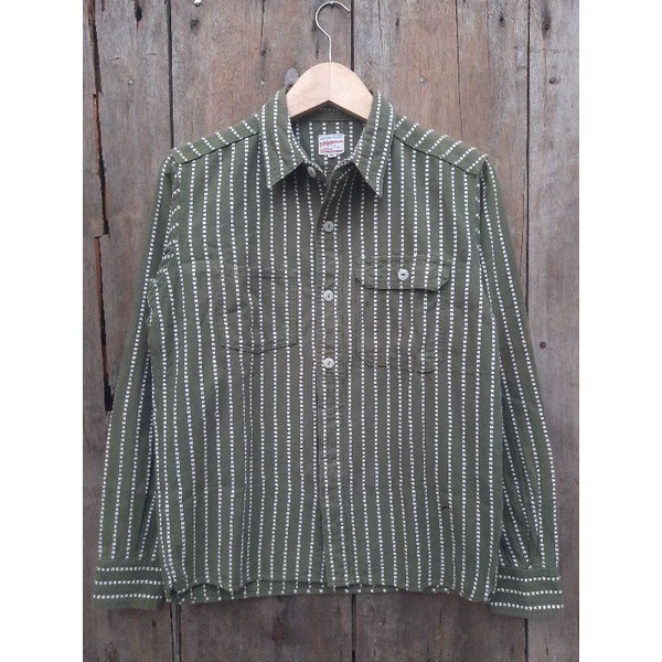 kemeja momotaro second size fit M second preloved not iron heart