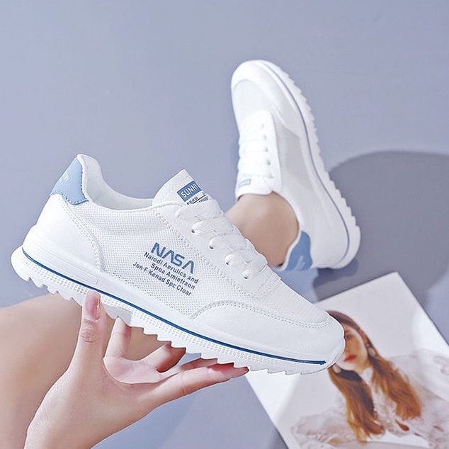 Biang93 Store Sepatu Wanita Sneakers Korea Mahasiswa Sepatu Nasa