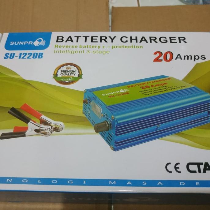 Charger Aki Mobil Cas Aki Mobil Smart Fast Charger 20A