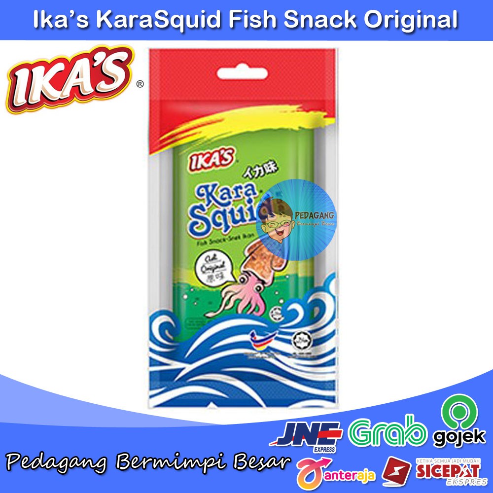 

Ikas KaraSquid Fish Snack Original isi 6pcs | Snack Rasa Ikan