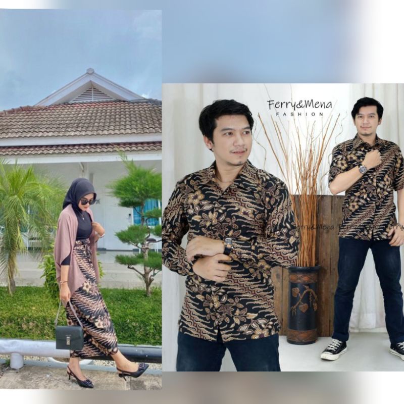 Rok lilit batik // kain lilit batik // kebaya couple // ootd kondangan simpel // bawahan kebaya // rok dan kemeja batik