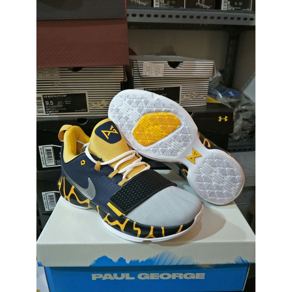 Sepatu Basket Kuliah[FREE KAOS KAKI] Sepatu Basket Nike PG 1 (Paul George 1) yellow