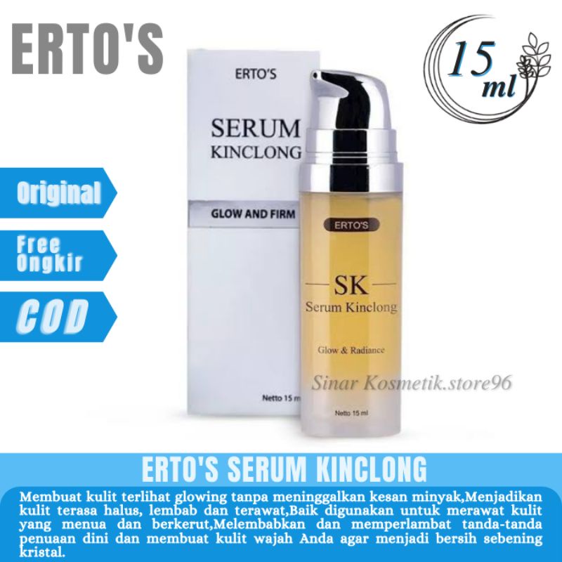 ERTOS SERUM KINCLONG , ERTOS SERUM WAJAH ASLI BPOM
