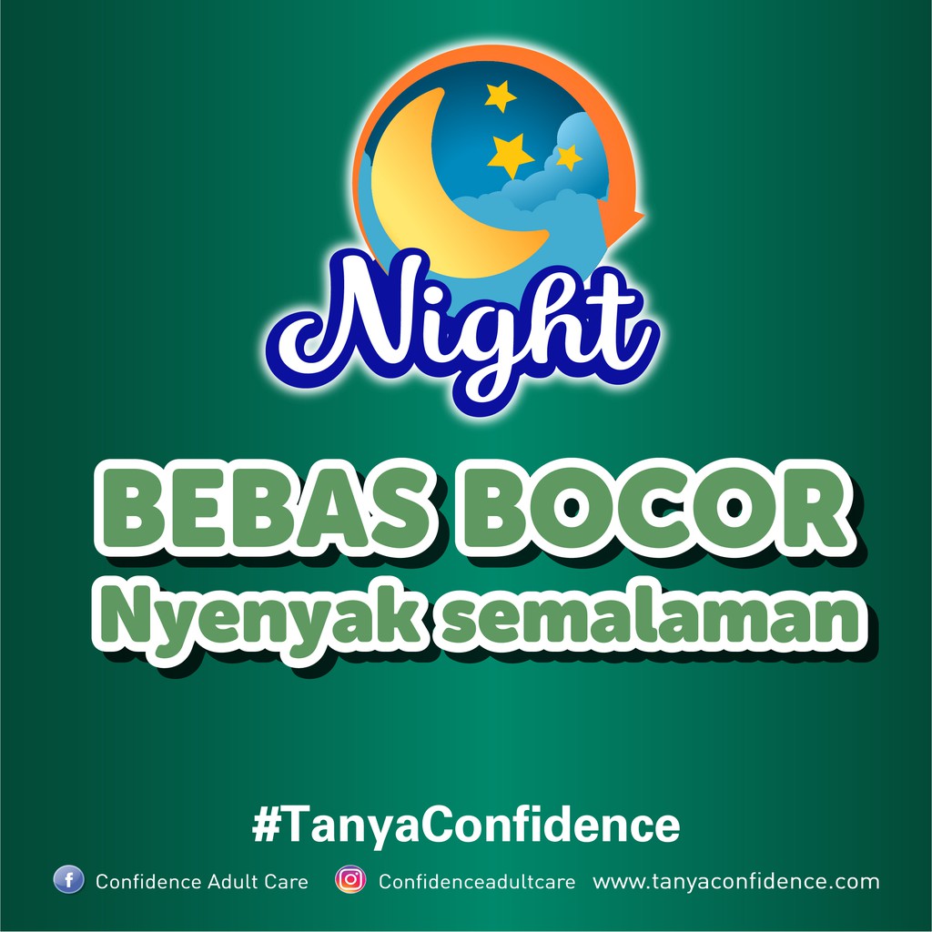 Confidence Classic Night L7 - Confidence Popok Perekat Classic L 7