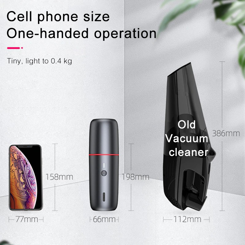 499 AMAZEFAN Mini Portable Handheld Wireless Vacuum Cleaner 5000 Pa