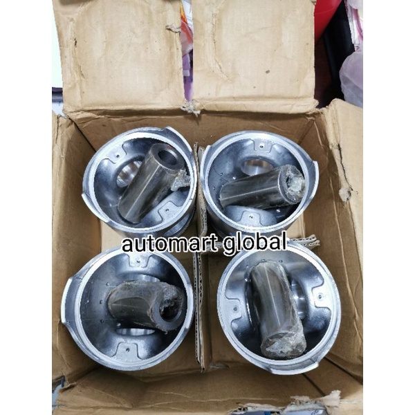 Piston Mitsubishi FE79 4d30 set 4pc ART ASLI JAPAN