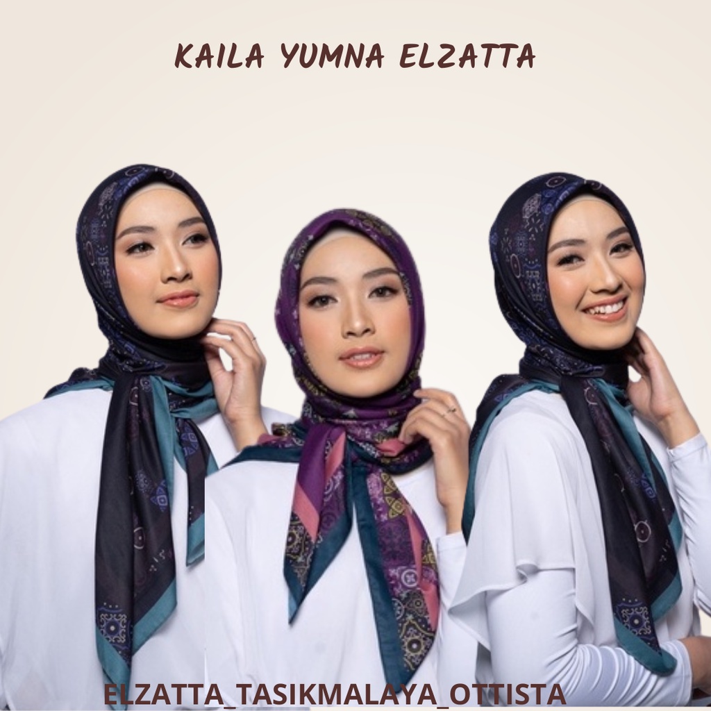 ELZATTA HIJAB SEGI EMPAT KAILA YUMNA KERUDUNG ELZATTA JILBAB ELZATTA JILBAB ELZATTA SEGI EMPAT ELZAT