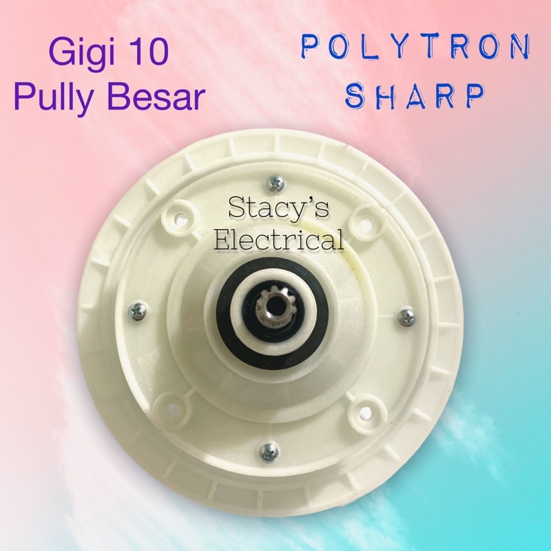 GEARBOX MESIN CUCI POLYTRON GIGI 10 PULLY BESAR DAN KECIL