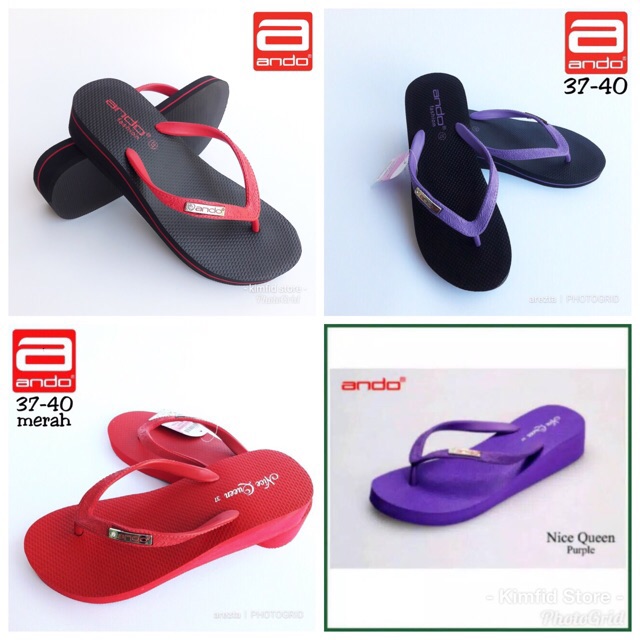  PROMO WEEKEND Sandal  rubber ando  nice queen Shopee 