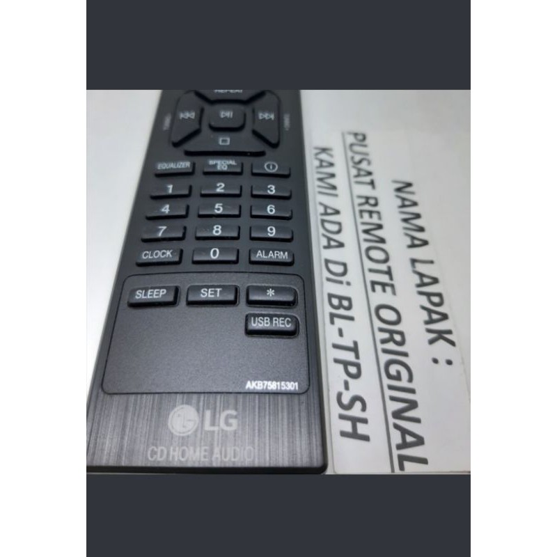 REMOTE REMOT CD HOME AUDIO LG AKB75815301 ORIGINAL ASLI