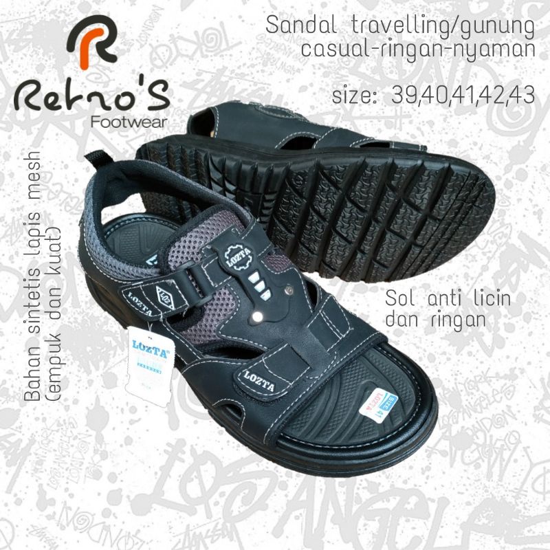 SANDAL GUNUNG PRIA LOZTA SCOOTER, SANDAL CASUAL LOZTA